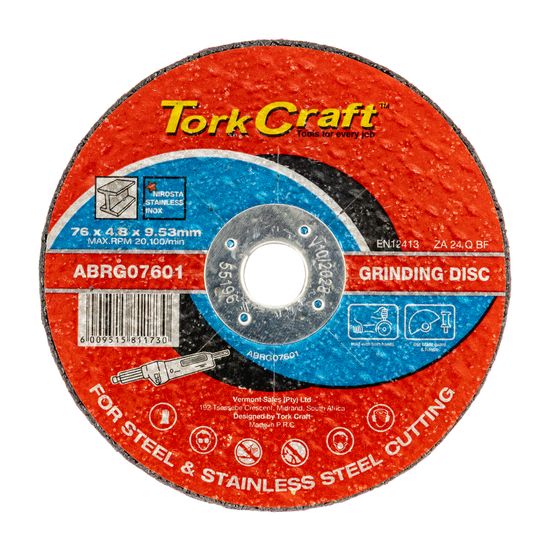 Abrasive Grinding Wheel For Steel 76 X 4.8 X 9.53