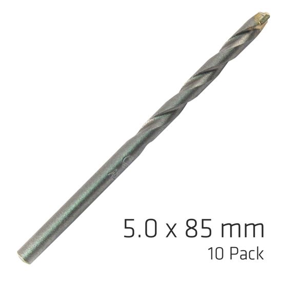 Masonry Drill Bit Long Life 5 X 85mm 10 Pack