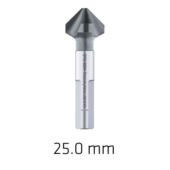 Hss-eco5 Countersink 90 25.0 Din 335 Shapec 3-surface Shank Alunit Co