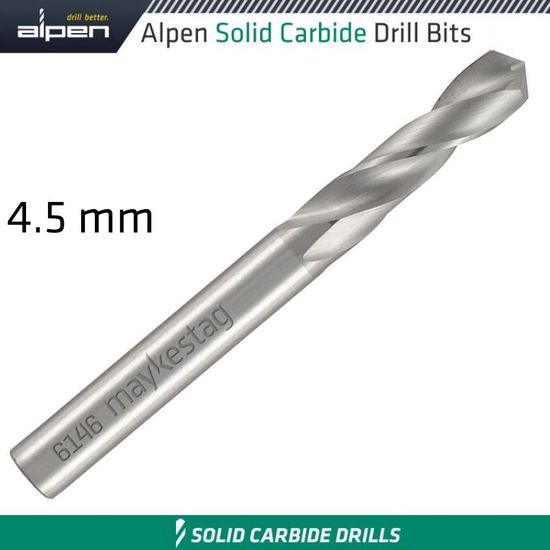 ALPEN Solid Carbide Drill Bit 4.5