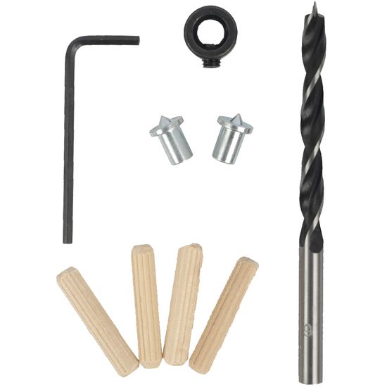Doweling Accessory Kit 6mm - 34 Piece (birch Wood)