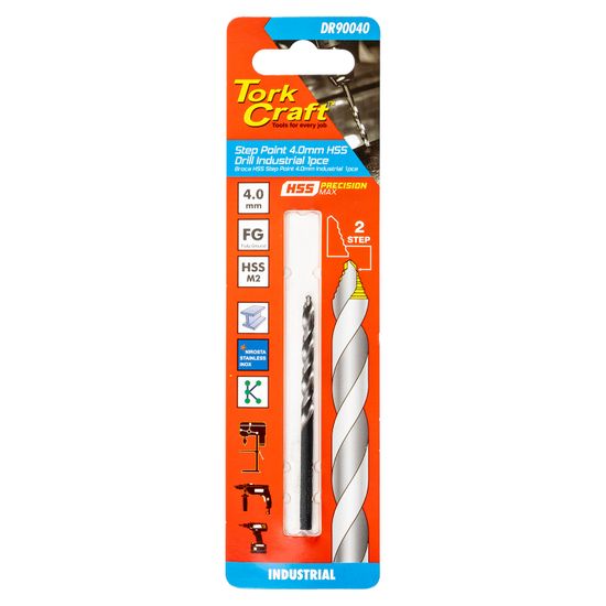 Precision-max Step Point 4.0mm Hss Drill Ind. 1pce