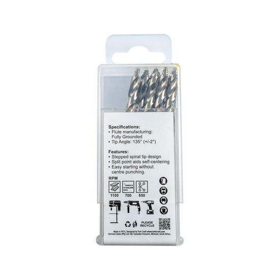 Precision-max Step Point 5.5mm Hss Drill 10 Pack