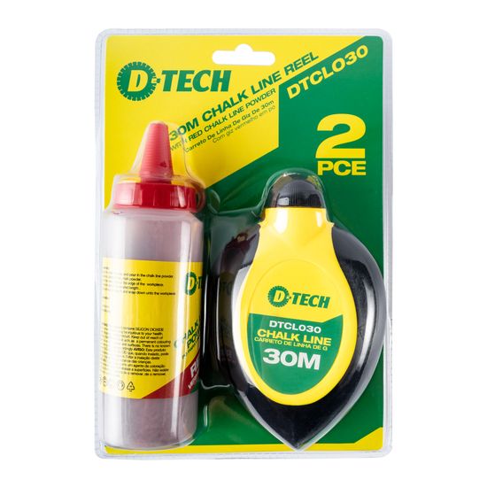 Chalk Line 30m Reel Abs Shell Red Powder H/duty