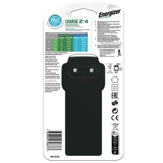 Pro Charger (with 4 X 2000mah Aa ) ENERGIZER