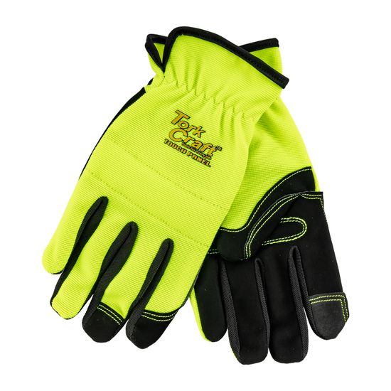 Glove Yellow Large With Pu Palm Multi Purpose