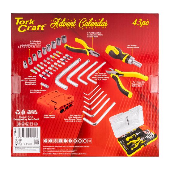 TORK CRAFT 43pc Advent Calendar Tool Set
