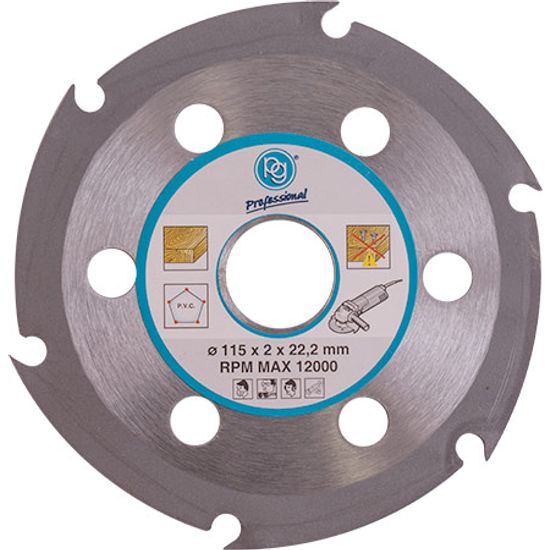 Blade 6 Teeth 115mm For Wood On Angle Grinder