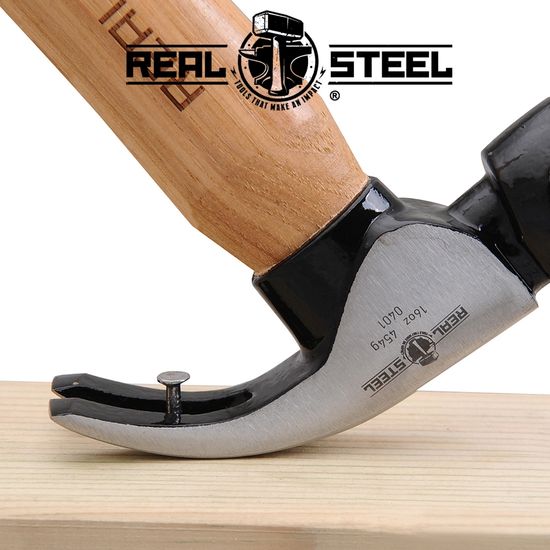 Hammer Claw Curved 450g 16oz Hick. Wood Handle