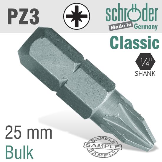 Pozi.no.3x25mm Classic Bit Bulk