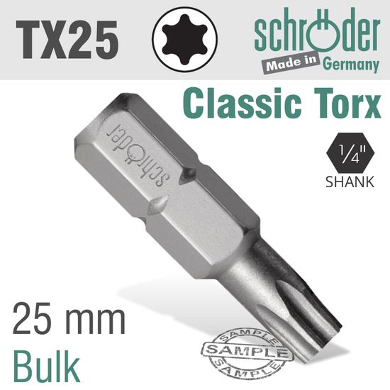 Torx Tx 25 Classic Bit 25mm
