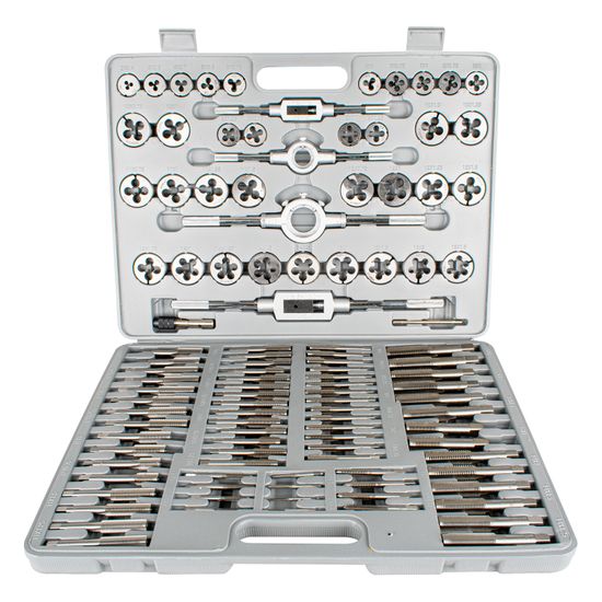 Tap & Die Set 110 Pce - Carbon Steel 2 - 18mm Blow Mould Case