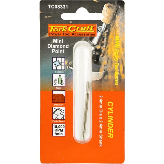 Mini Diamond Point 2.4mm Cyl. 2.4mm Shank