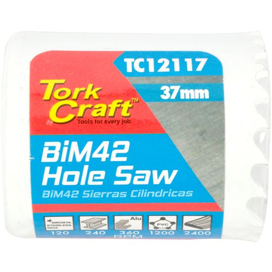 37mm Bim42 Bi Metal Hole Saw