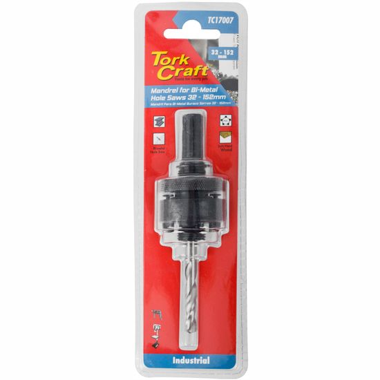 Mandrel 7/16 Hex 32-152 W/pins