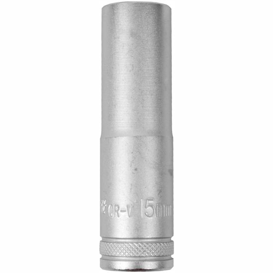Socket 15mm 1/2' Dr Deep Socket Crv 12 Point
