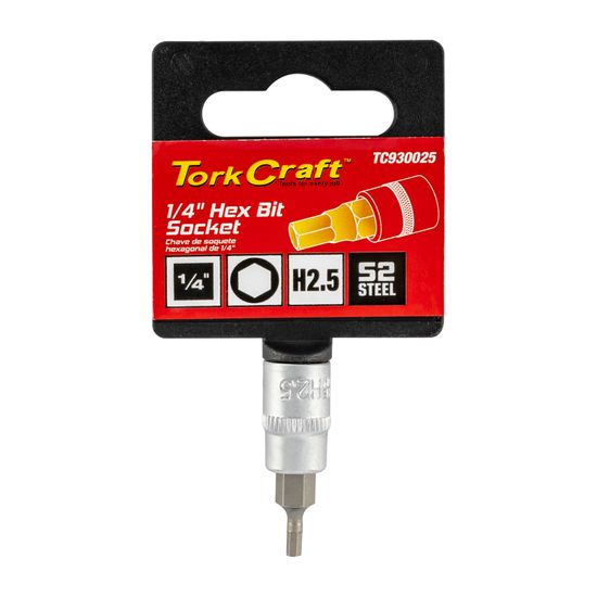 Socket Bit 1/4"dr Hex H2.5 S2 Material