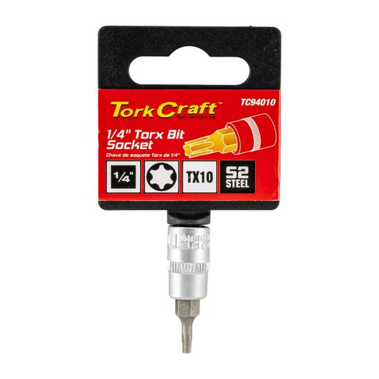 Socket Bit 1/4"dr Torx T10 S2 Material