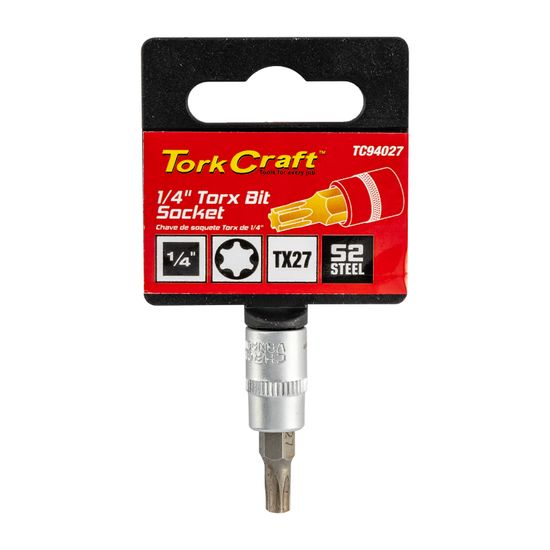 Socket Bit 1/4"dr Torx T27 S2 Material