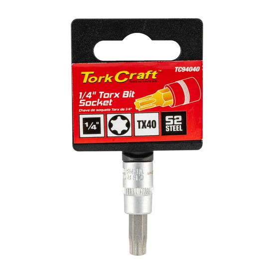 Socket Bit 1/4"dr Torx T40 S2 Material