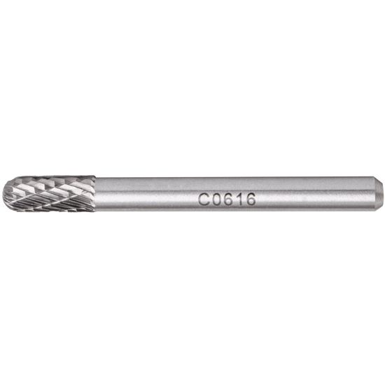 Rotary Burr Tungsten 6x16x6mm Rnd.point