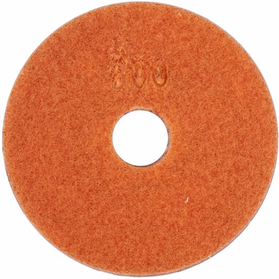 100mm Diamond Wet Polishing Pad 300 Grit Orange