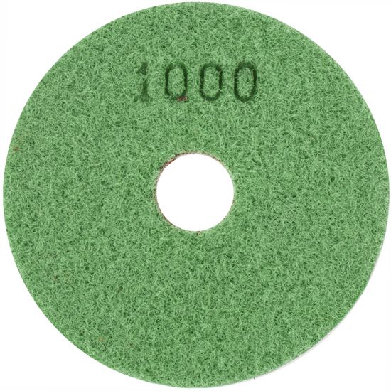 100mm Diamond Wet Polishing Pad 1000 Grit Dark Green