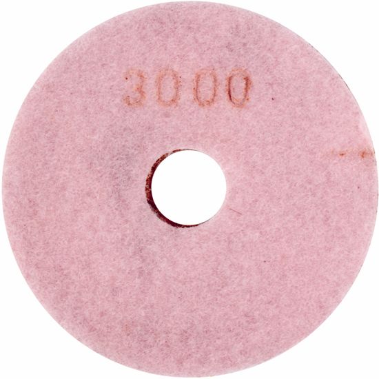 100mm Diamond Wet Polishing Pad 3000 Grit Pink