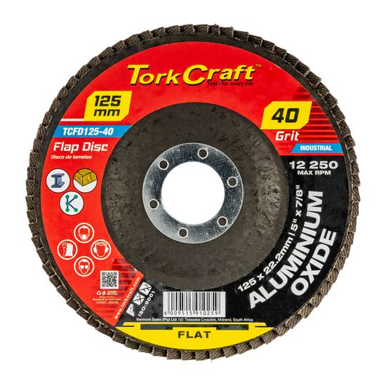 Flap Sanding Disc 125mm 40grit A/o