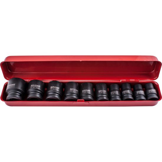 10pc 1/2' Drive Impact Socket Set (10.11.13.14.17.19.21.22.24.27)