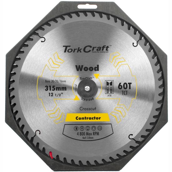 Blade Contractor 315 X 60t 30/1/20/16 Circular Saw Tct