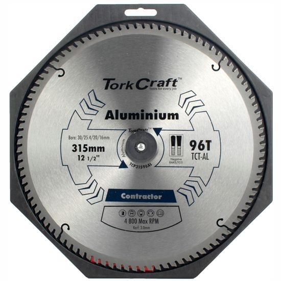 Blade Contractor Alum 315 X 96t 30/1/20/16 Aluminium Circular Saw Tct