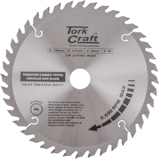 Blade Tct 235 X 40t 30/25/16 Atb Positive Profesional Industrial