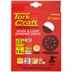 Sanding Disc 150mm 320 Grit With Holes 10/pk Hook And Loop