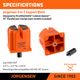 Jorgensen 3-in-1 Support Block 2pc For Parallel Clamps 3/4' Bench Top