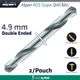 Hss Super Drill Bit Double Ended 4.9mm 2/pouch