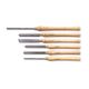 Chisel Set Wood Turning Hss 6 Piece Wooden Case