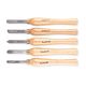 Chisel Set Wood Turning 270mm Hss 5 Piece Wood Case