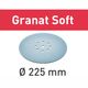 FESTOOL Granat Soft Abrasive Discs D225 P100 GR SOFT/25 - 25 Piece
