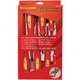 8pc Screwdriver & Tester Set Electricians Insulated Vde
