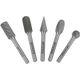 Rotary Burr Set 5 Pc Asstd 12mm Dia Tungsten