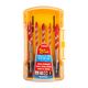 Glass & Tile Drill Flute Set 5pc 4/5/6/8/10mm In Plastic Case