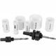 Holesaw Set 9pc In Alum Case Bi-metal 16 20 25 32 40 51mm