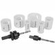 Holesaw Set 9pc In Case Bi-metal 22 29 35 44 51 64mm